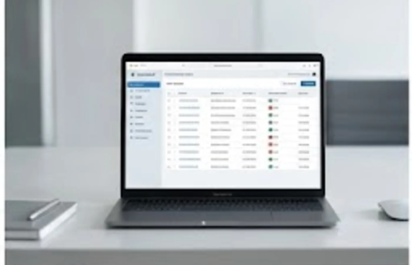 Revenue cycle dashboard displayed on a laptop